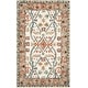 preview thumbnail 3 of 14, SAFAVIEH Handmade Aspen Neva Boho Tribal Wool Rug 3' x 5' - Ivory/Blue - Rectangle