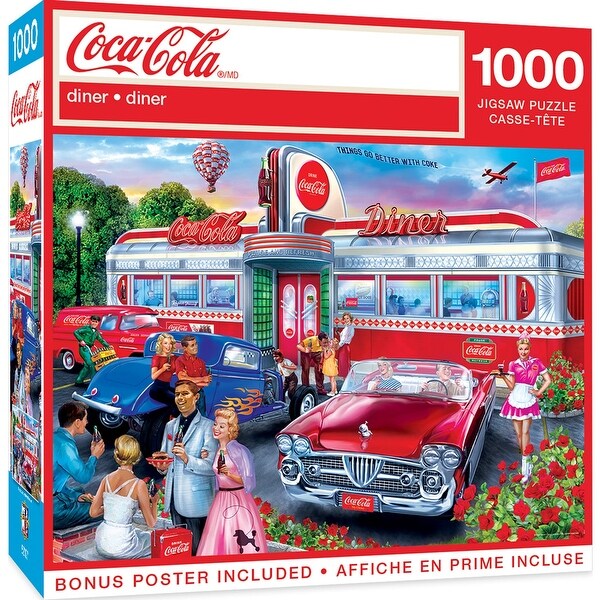 Coca-Cola Diner 1000 Pc Jigsaw Puzzle Fun for Family & Friends