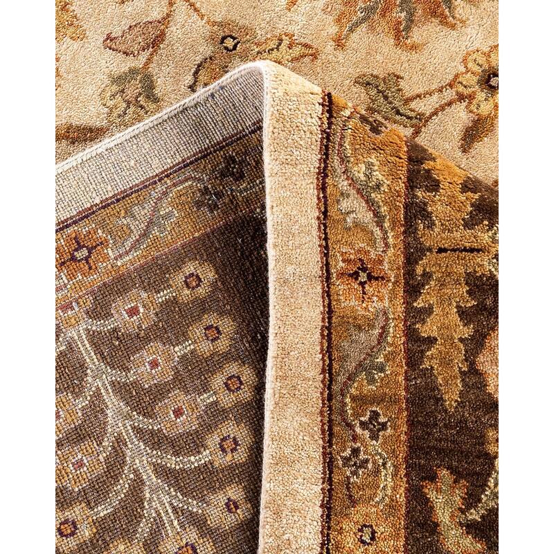 Oushak One-of-a-Kind Handmade Area Rug, Ivory - 8' 10" x 12' 2"