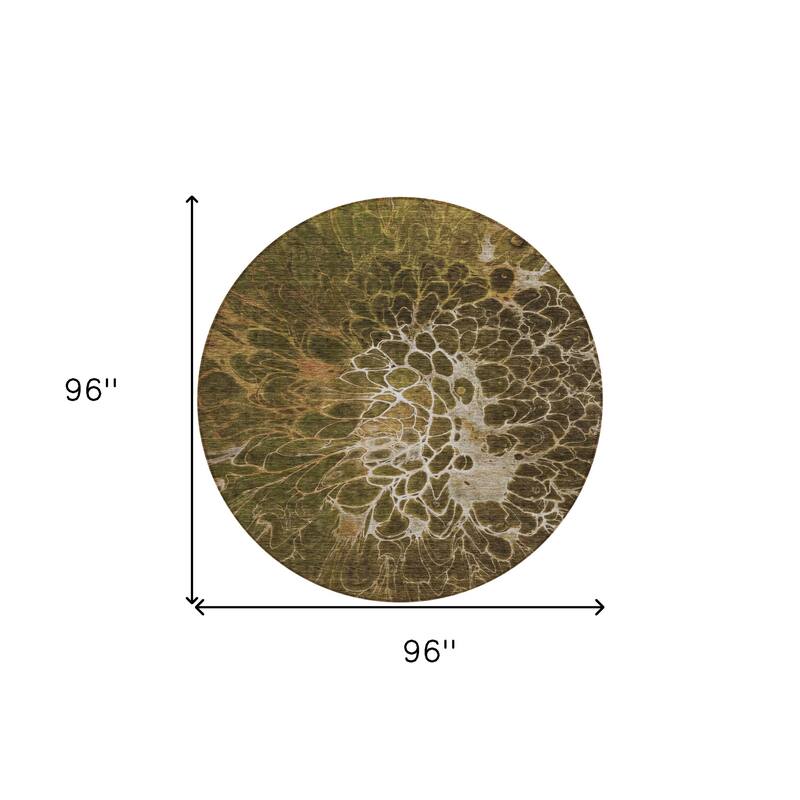 HomeRoots Abstract Transitional Rectangle Outdoor Rug