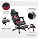 preview thumbnail 16 of 25, Vinsetto Gaming Chair Racing Style Office Ergonomic Chair Adjustable Height Swivel Recliner High Back PC Computer Desk Chair