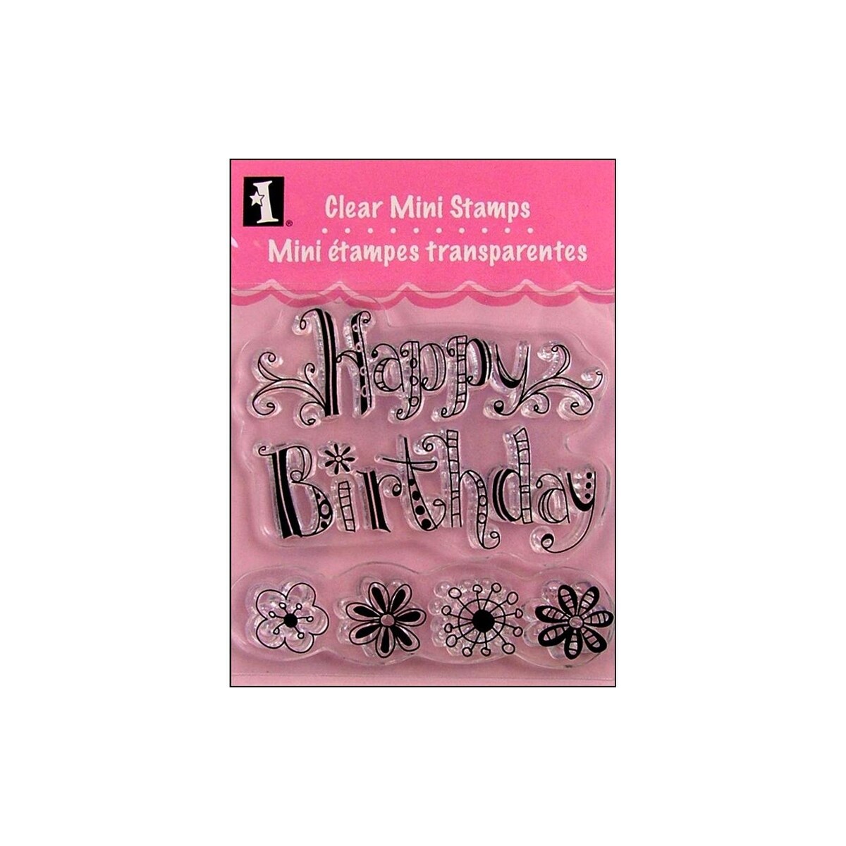 Happy Birthday Inkadinkado Clear Mini Stamps Stamps & Ink ...