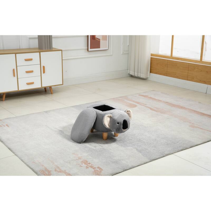 Animal Upholstered Storage Kids Ottoman