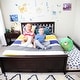 preview thumbnail 8 of 62, Max and Lily Slat Headboard Full Bed with Trundle