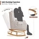 preview thumbnail 40 of 66, HOMYKA 27.5" Wide Rocking Chair for Nursery