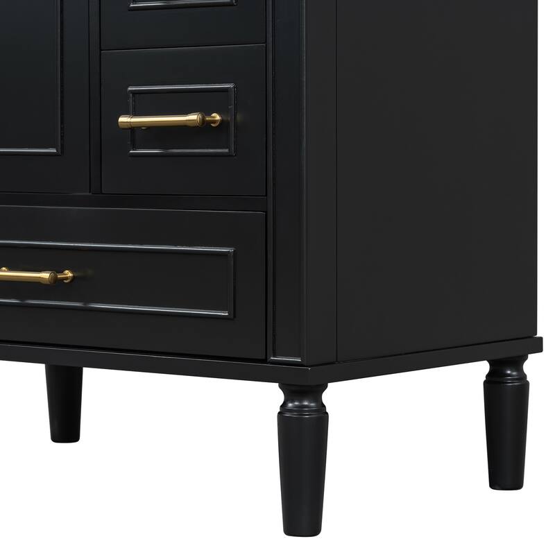 30" Freestanding Bathroom Vanity with Ceramic Sink