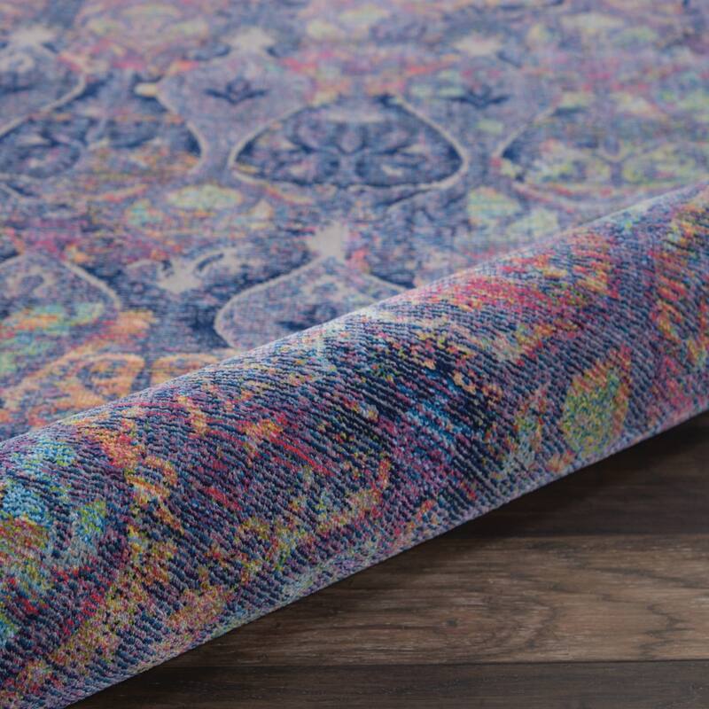 Fuqi Power Loomed Distressed Non Skid Area Rug By HomeRoots - 48' X '24' X '0.5