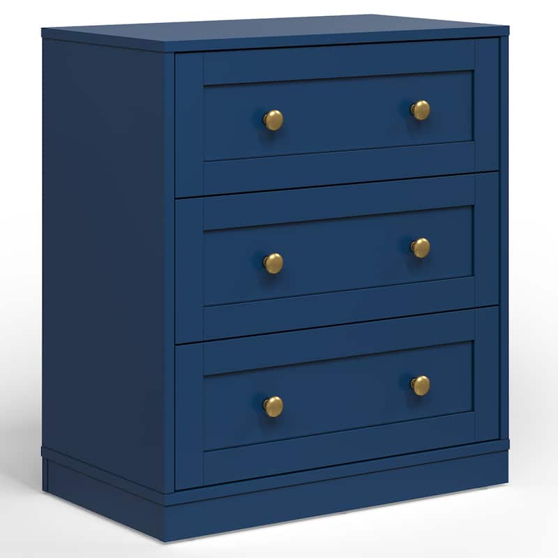 Modern Night Stand with 3 Drawers