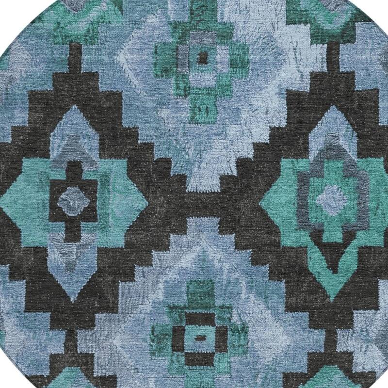 HomeRoots Aztec Transitional Rectangle Outdoor Rug
