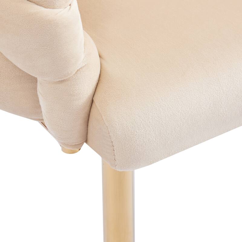Handmade Accent Chair Balcony Chair Velvet Armchair Dining Chair