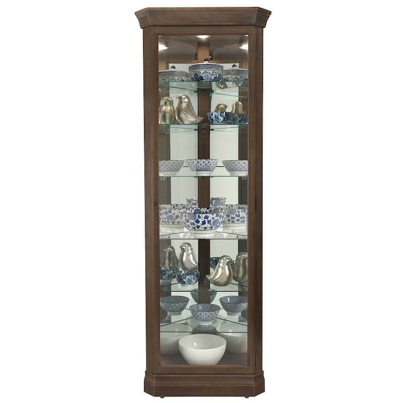 Howard Miller Delia 6-Shelf Corner Curio Cabinet