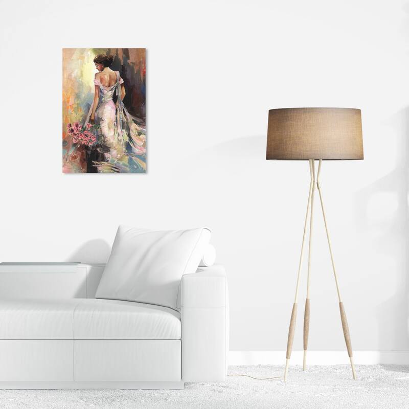 Wynwood Studio Fashion and Glam Lily New White and Traditional Wall Art Canvas Print - 24 x 16