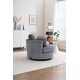 preview thumbnail 38 of 61, Oversized 360 Degreed Swivel Accent Chair Modern Soft Plush Corduroy Round Barrel Chair for Living Room Bedroom with Pillows