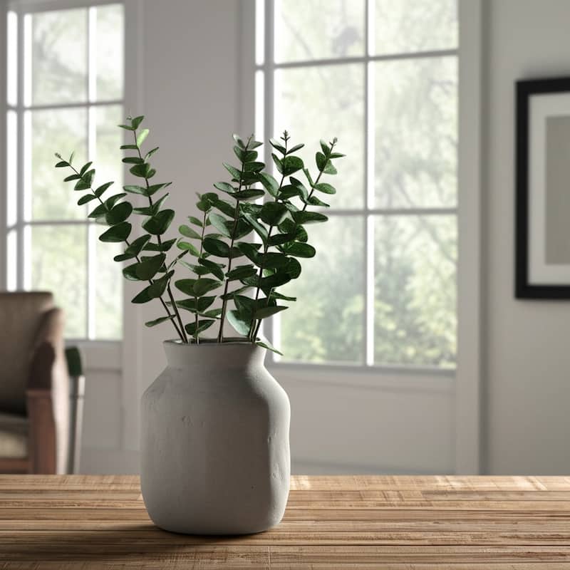 Pottery Decorative Vase Modern Stylish Handcrafted Accent Clay Rustic - 10" x 10" x 12"