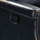 preview thumbnail 21 of 100, Echidna Transitional Genuine Leather Swivel Rocker Nursery Chair with Nailhead Trim by HULALA HOME