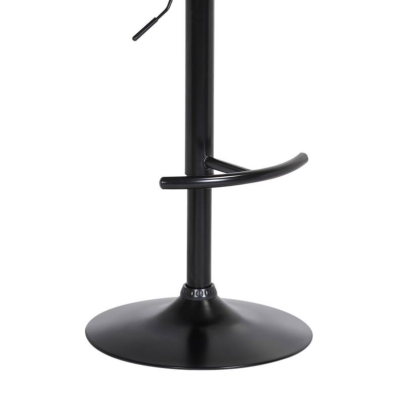 Larisa Metal and Wood Adjustable Height Swivel Bar Stool