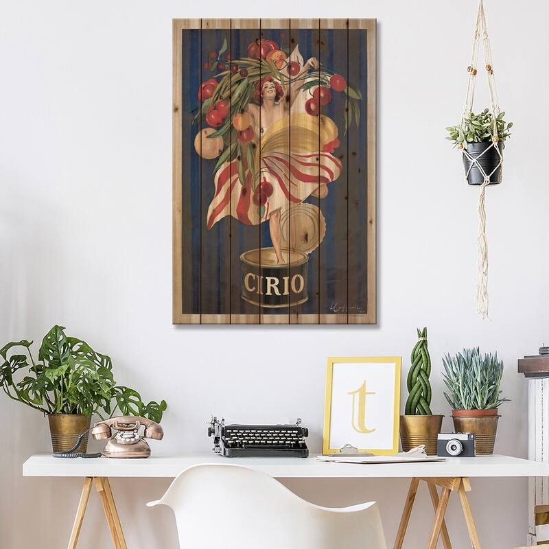Cirio Print On Wood by Leonetto Cappiello - Multi-Color