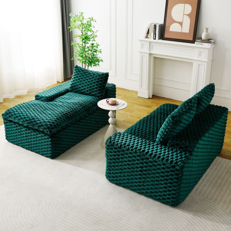 Modular Chaise Lounge Couch Convertible Multi Shape Sectional Sofa