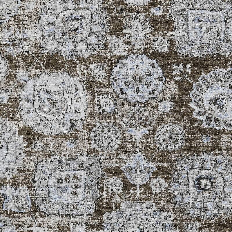 HomeRoots Floral Transitional Rectangle Outdoor Rug