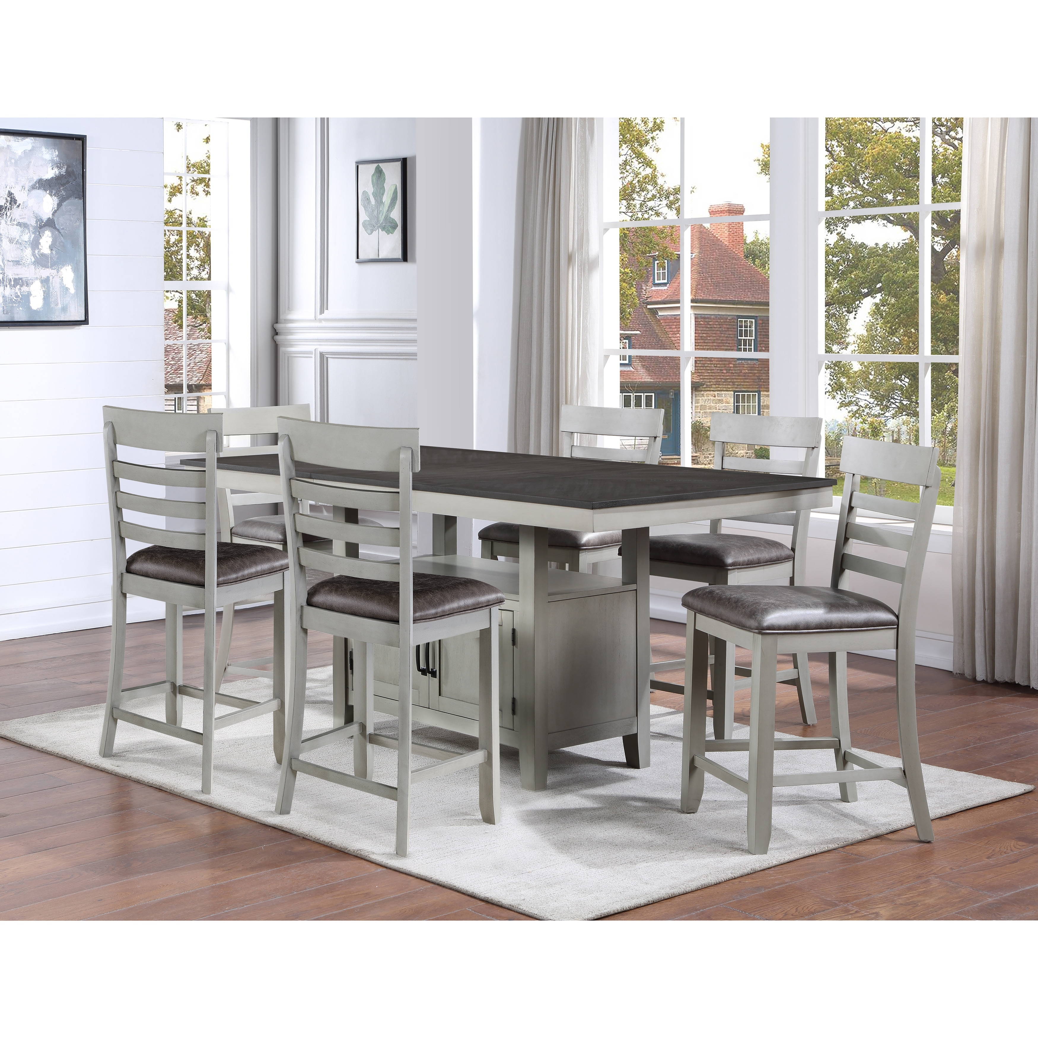 Steve Silver Hasbrook 7-Piece Dining Set