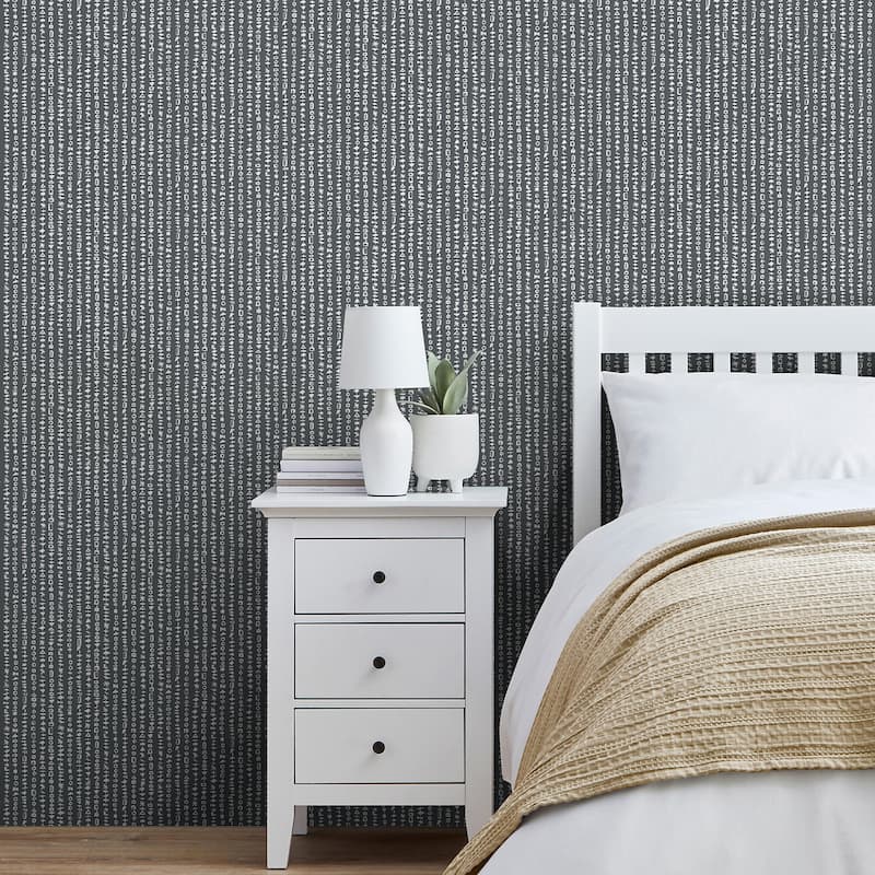 Fine Decor Salvador Black Shape Stripes Wallpaper