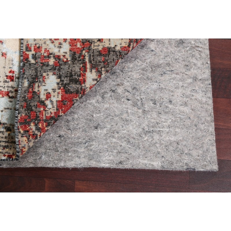 Vegetable Dye Wool/ Silk Modern Abstract Area Rug Hand-knotted Carpet - 6'6" x 9'8"