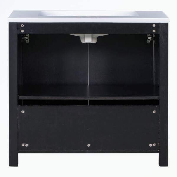 slide 7 of 20, Bathroom Vanity with Sink,Combo Cabinet Set Espresso