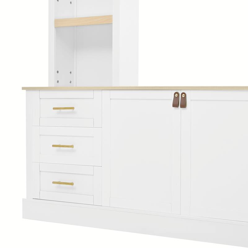 Entertainment Center Wall Unit with Bookshelves