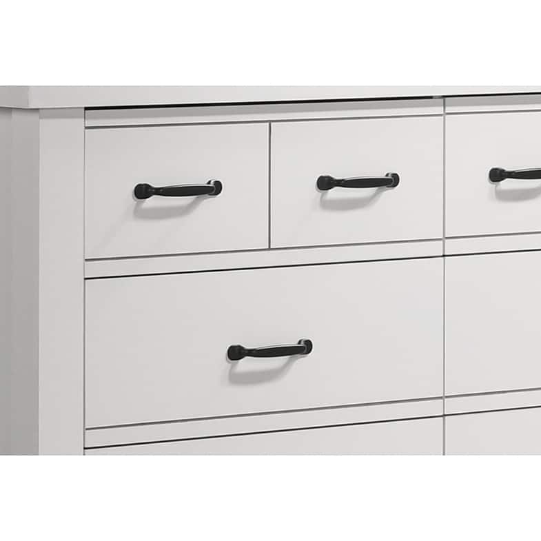 Wooden 8-Drawer Storage Dresser - White
