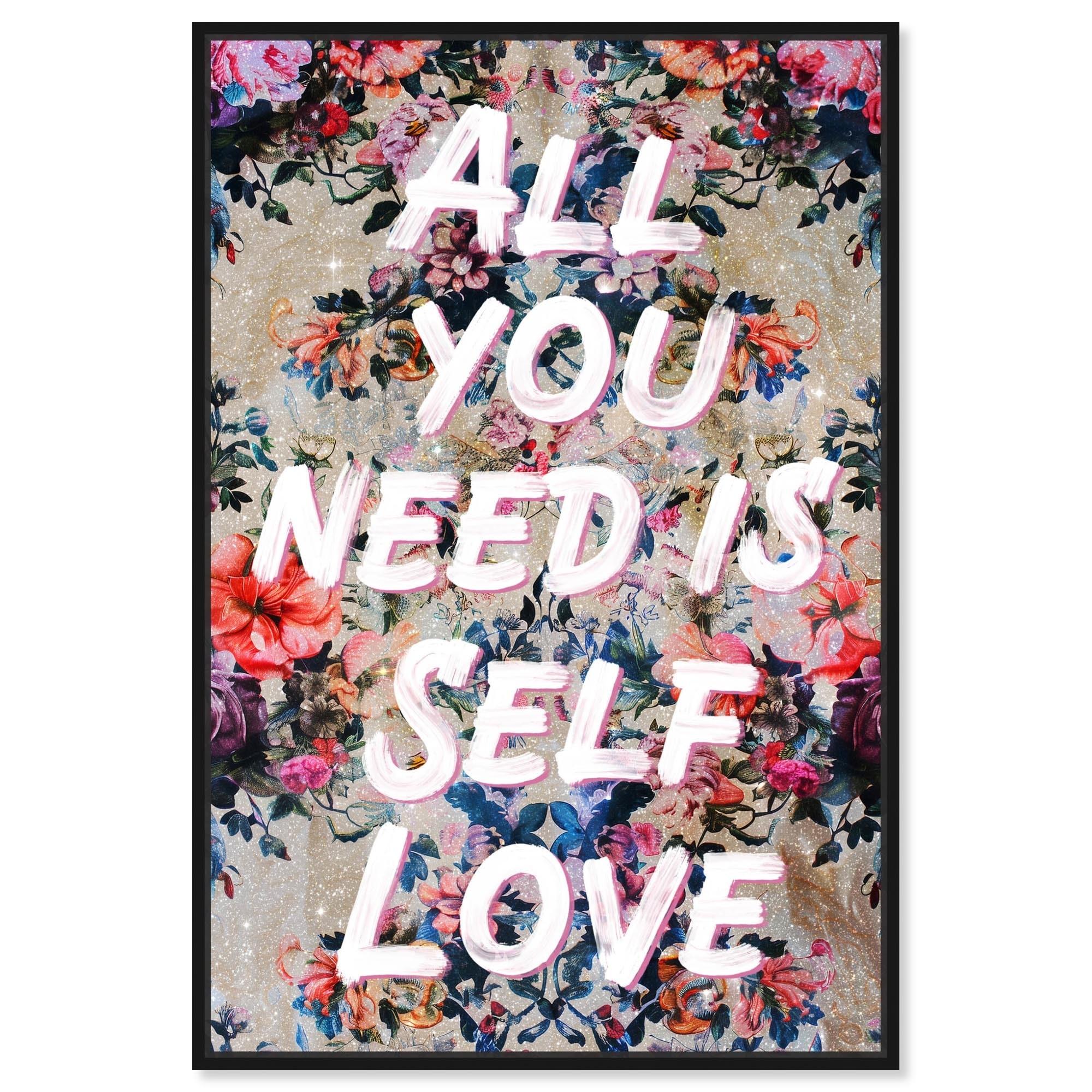 All You Need is Self Love Canvas Trend Pink Wall Art by Art Remedy