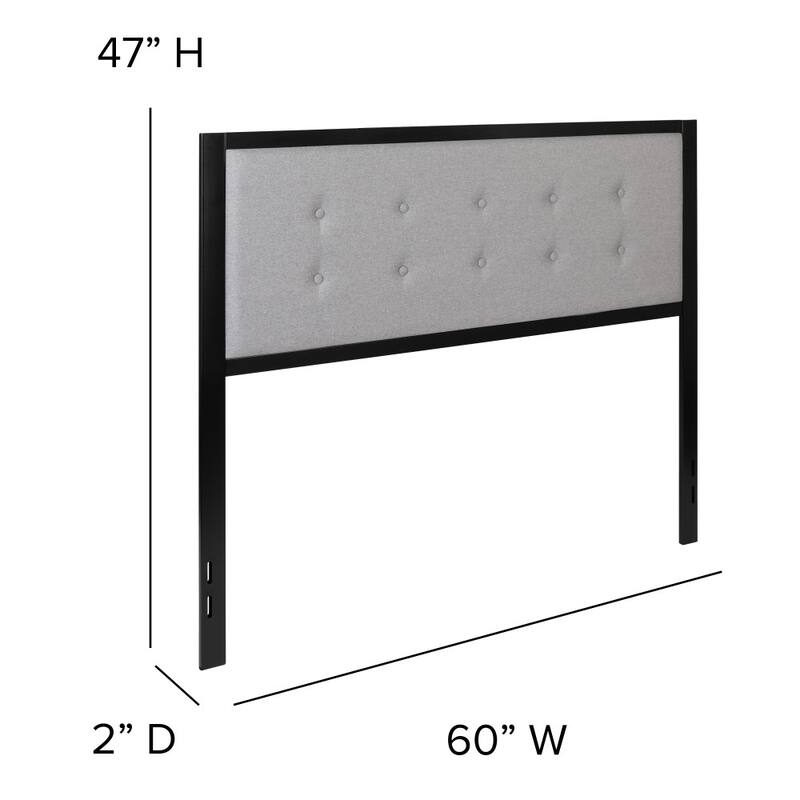 Metal Tufted Upholstered Headboard - Modern Headboard