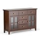 preview thumbnail 2 of 78, WYNDENHALL Stratford Solid Wood Transitional Sideboard Buffet - 54 inch Wide