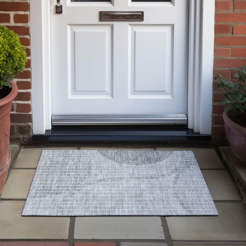 Machine Washable Indoor/ Outdoor Chantille Contemporary Rug