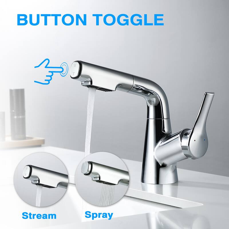 Single Handle Kitchen Swivel-Lift Faucet,Bathroom Sink Faucet