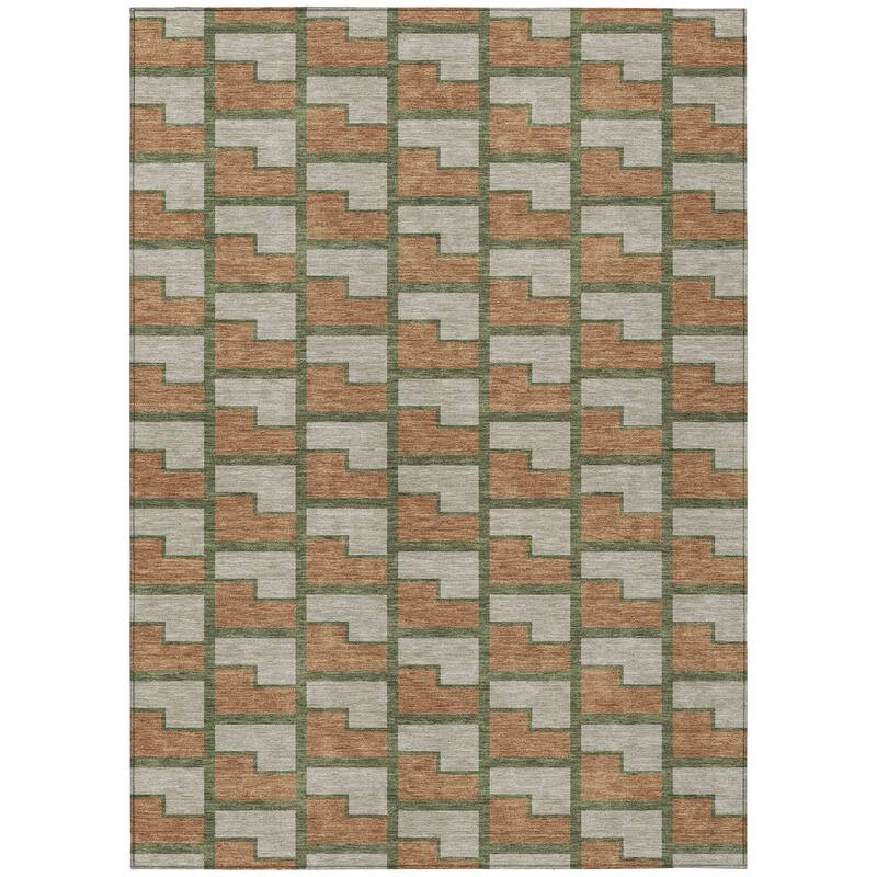 Machine Washable Indoor/ Outdoor Modern Cody Chantille Rug