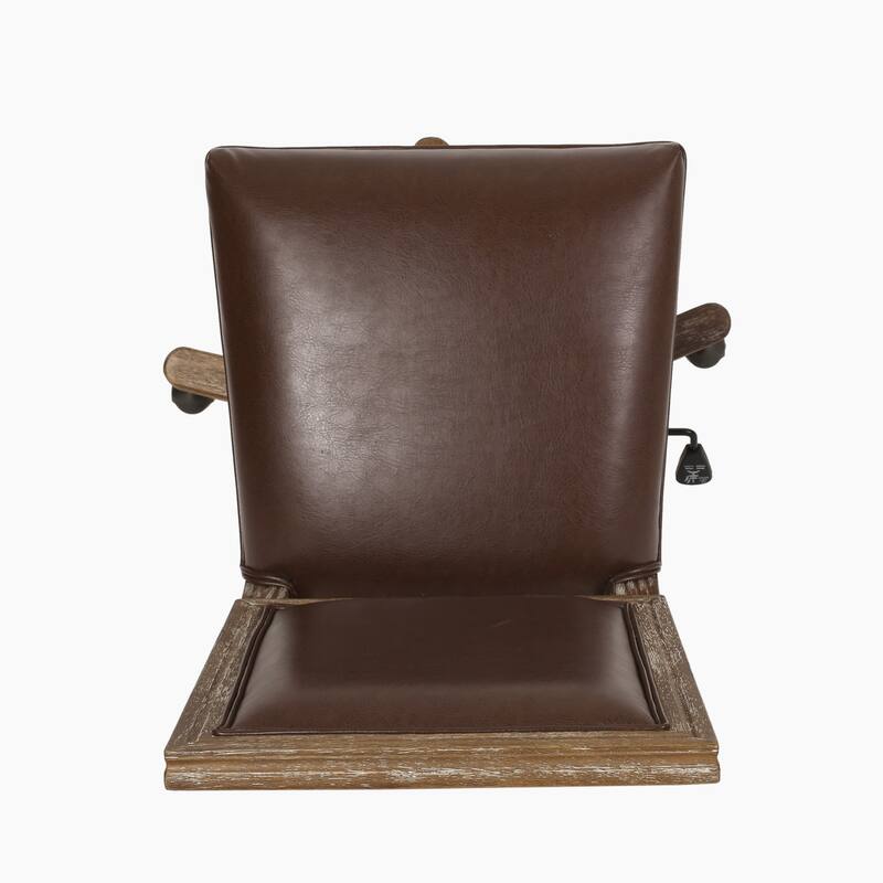 Sandine Upholstered Swivel Office Chair by Christopher Knight Home