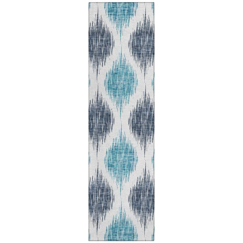 Machine Washable Indoor/ Outdoor Chantille Contemporary Geo Rug