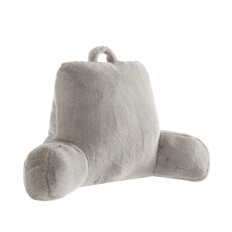 Urban Shop Decorative and Supportive Backrest Bed Pillow,Grey - Soft - Standard