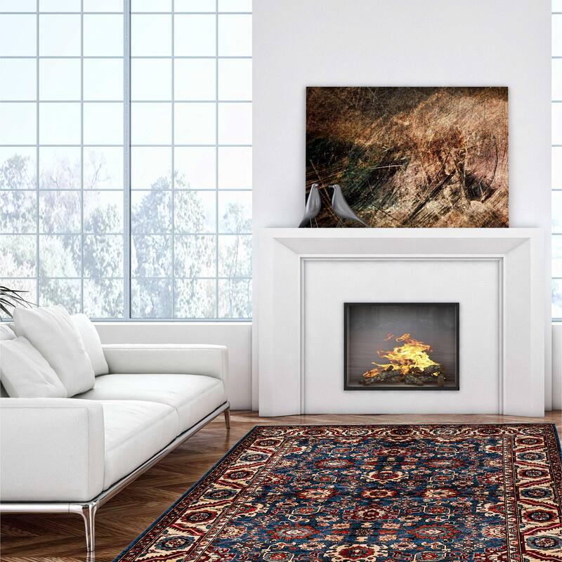 ECARPETGALLERY Hand-knotted Aryana Dark Blue Wool Rug - 5'9 x 7'9