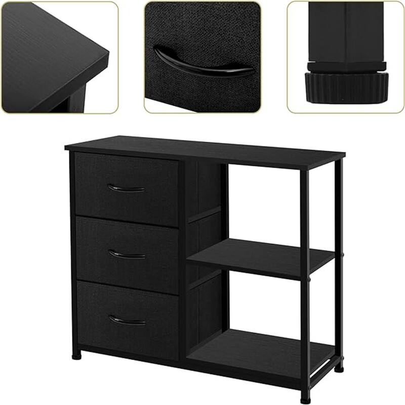 Concept Rustic Brown Fabric Dresser