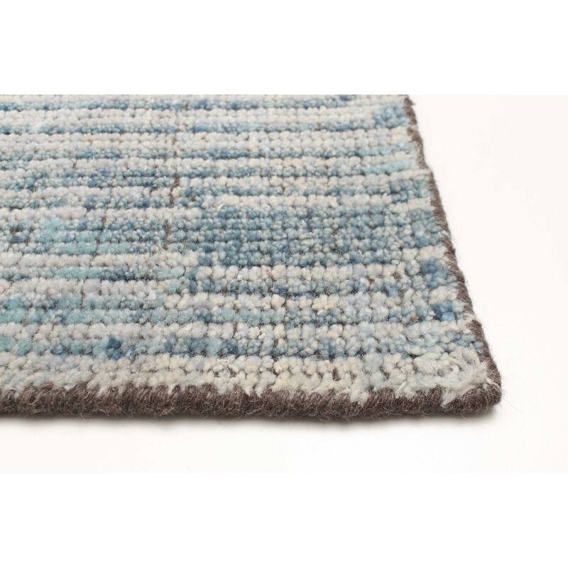 ECARPETGALLERY Hand-knotted Tangier Teal Wool Rug - 2'11 x 4'11