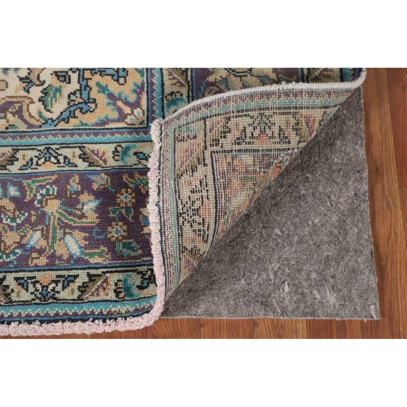 Tabriz Persian Vintage Area Rug Hand-Knotted Wool Carpet - 6'9"x 9'9"