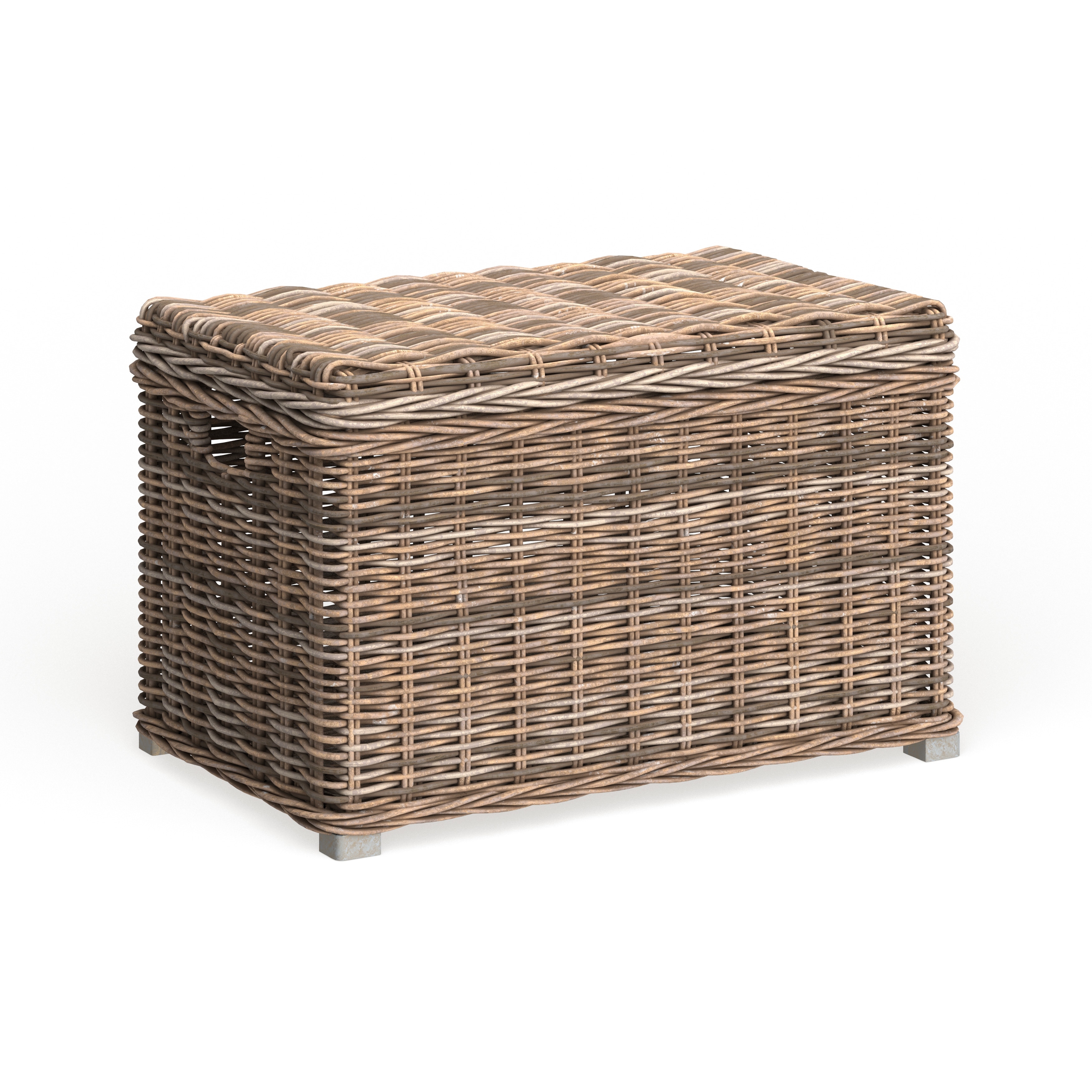 Grey wicker hotsell blanket box