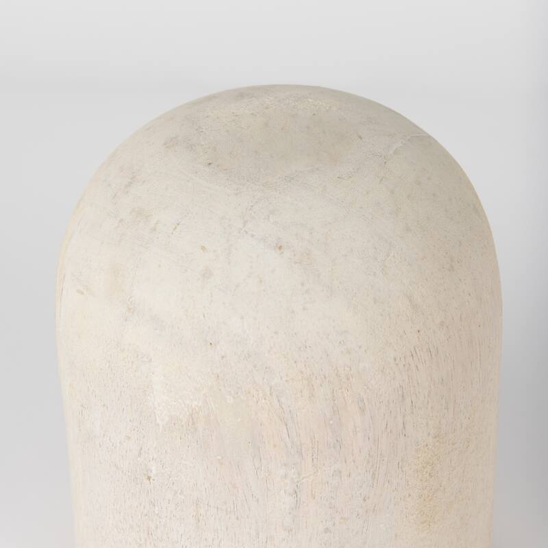 Knox Large Gray-Wash Wood Decorative Object