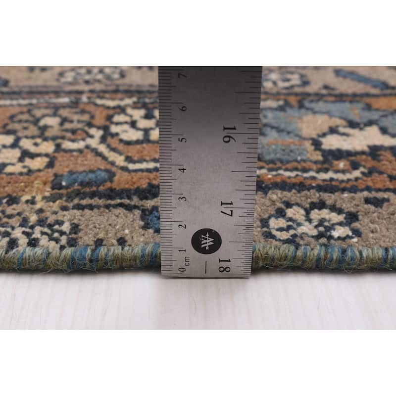 ECARPETGALLERY Hand-knotted Antalya Vintage Navy Wool Rug - 5'0 x 10'6