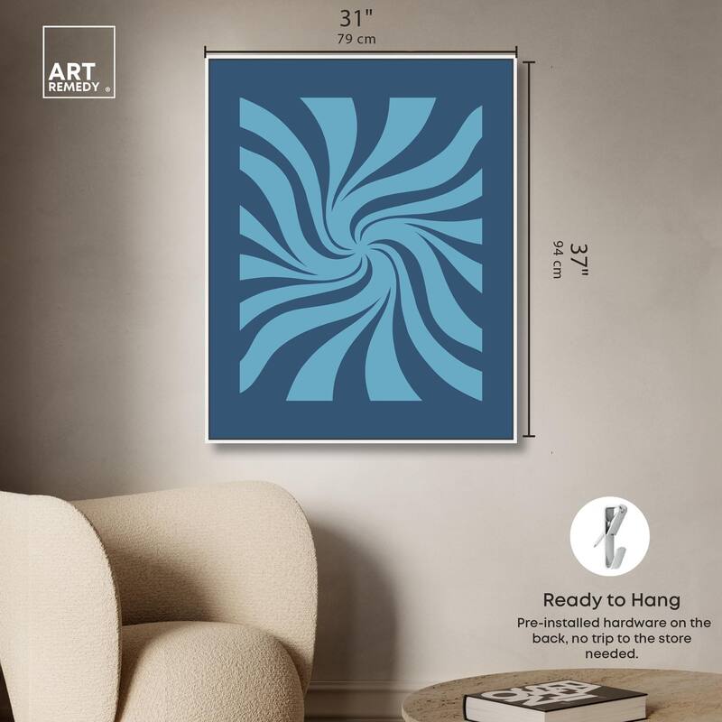 Carnaval Retro Blues Canvas by Art Remedy