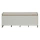 preview thumbnail 4 of 4, Donner White Armless Bench with Storage