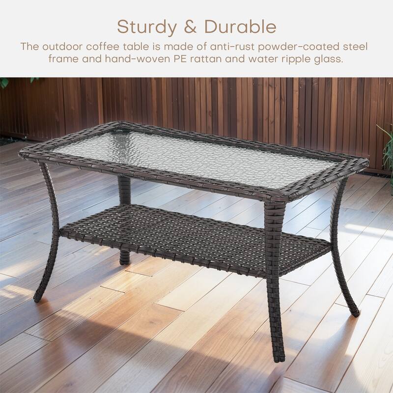 Outdoor Patio Chairs with Loveseat Coffee Table