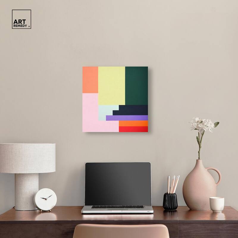 Rectilinear Rhapsody II Canvas by Art Remedy, Gallery Wrapped