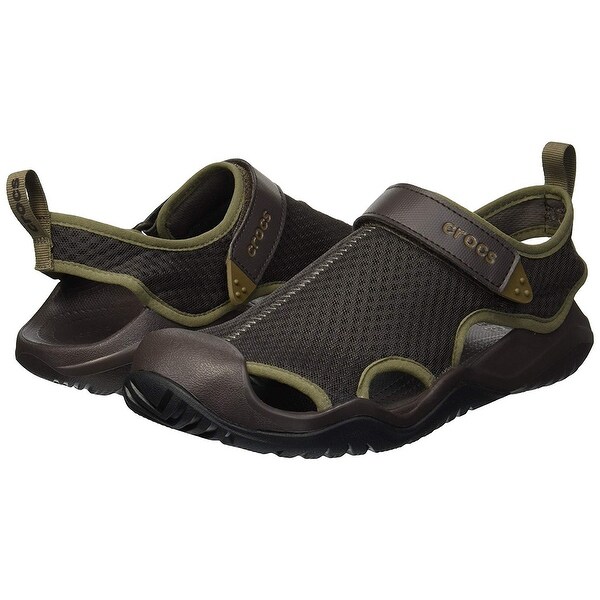 crocs men's swiftwater mesh deck sandal sport